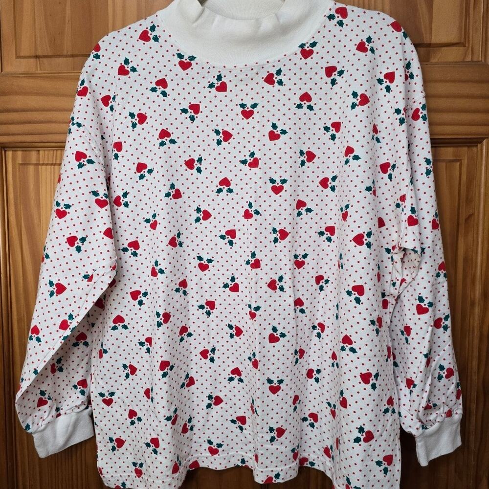 Vintage Gitano 100% Cotton long-sleeved Heart shirt! 20W great condition!+